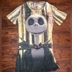 Disney Graphic T-Shirt Baby Tee Nightmare Before Christmas Halloween